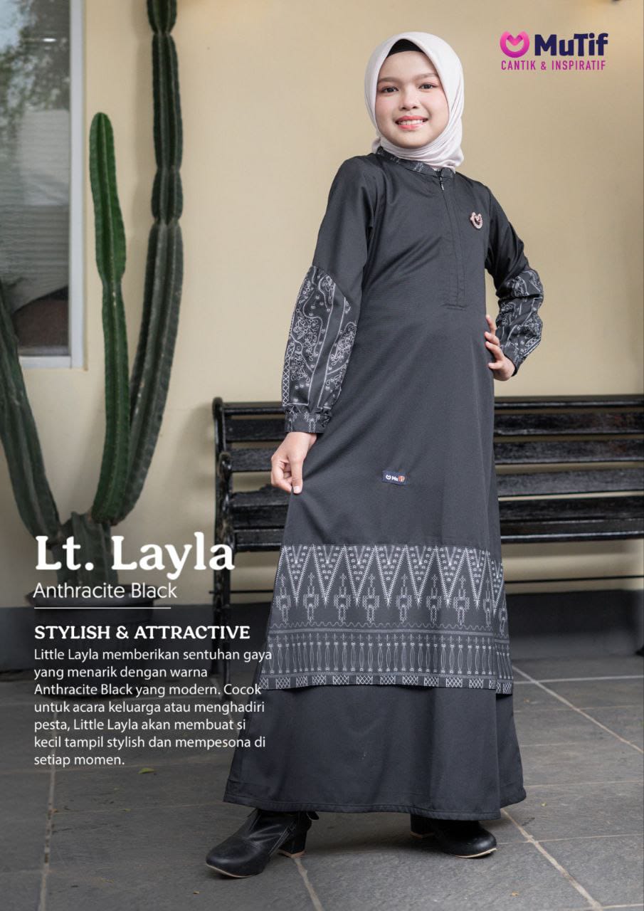 MUTIF LITTLE LAYLA ANTHRACITE BLACK