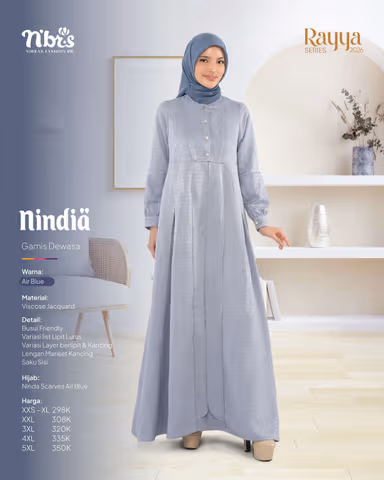 NIBRAS NINDIA GAMIS AIR BLUE