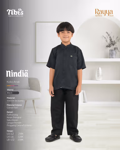 NIBRAS NINDIA KOKO ANAK BLACK