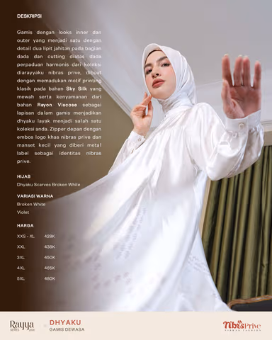 NIBRAS DHYAKU GAMIS BROKEN WHITE