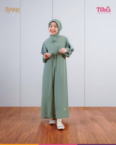 NIBRAS GAIA GAMIS ANAK GREEN