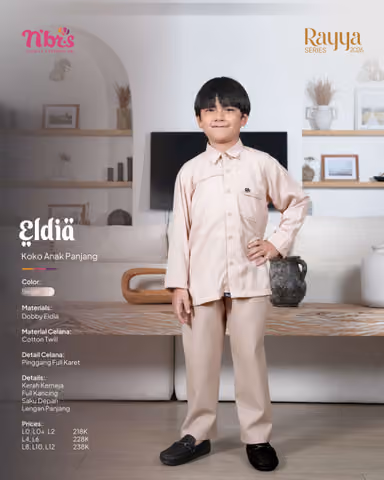 NIBRAS ELDIA KOKO ANAK PANJANG BEIGE