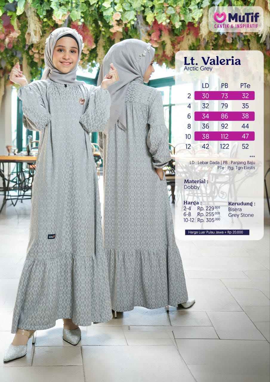 MUTIF LITTLE VALERIA ARCTIC GREY