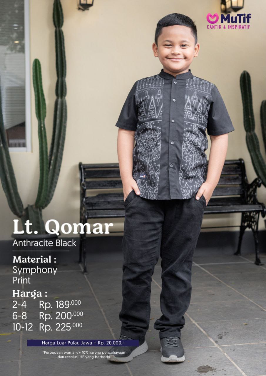 MUTIF LITTLE QOMAR ANTHRACITE BLACK