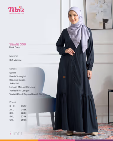 NIBRAS SLIM FIT 009 DARK GREY