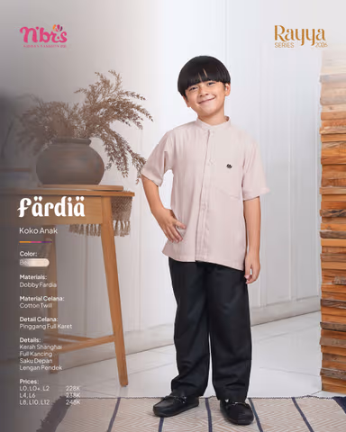 NIBRAS FARDIA KOKO ANAK PENDEK BEIGE