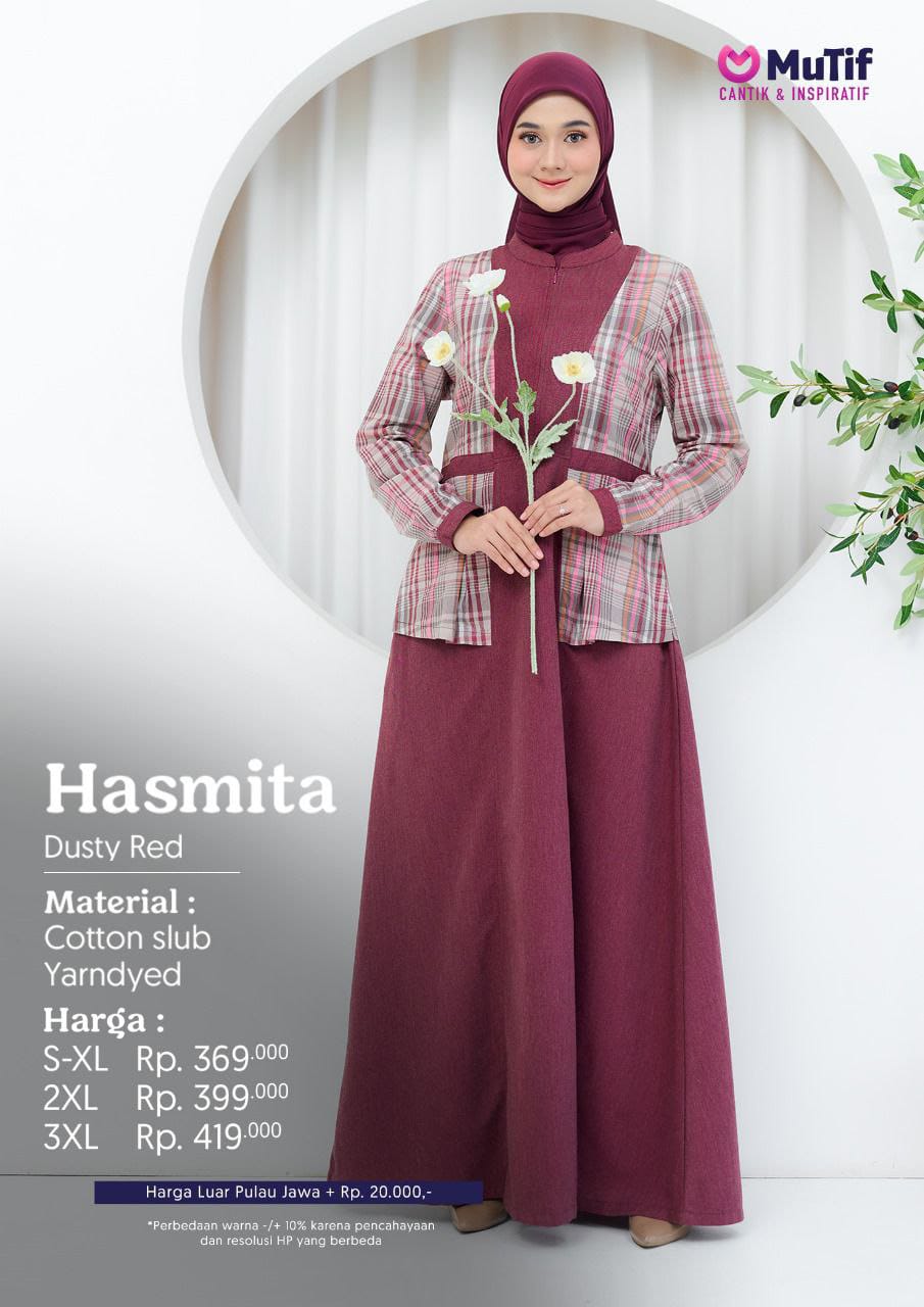 MUTIF HASMITA DUSTY RED