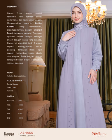 NIBRAS ASHAKU GAMIS LILAC