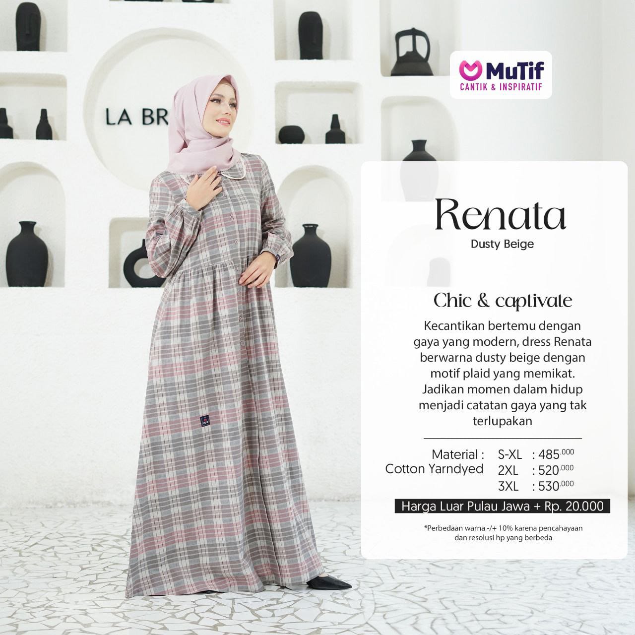 MUTIF RENATA DUSTY BEIGE