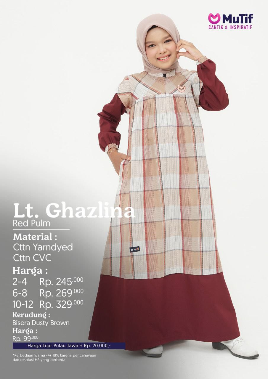 MUTIF LITTLE GHAZLINA RED PLUM