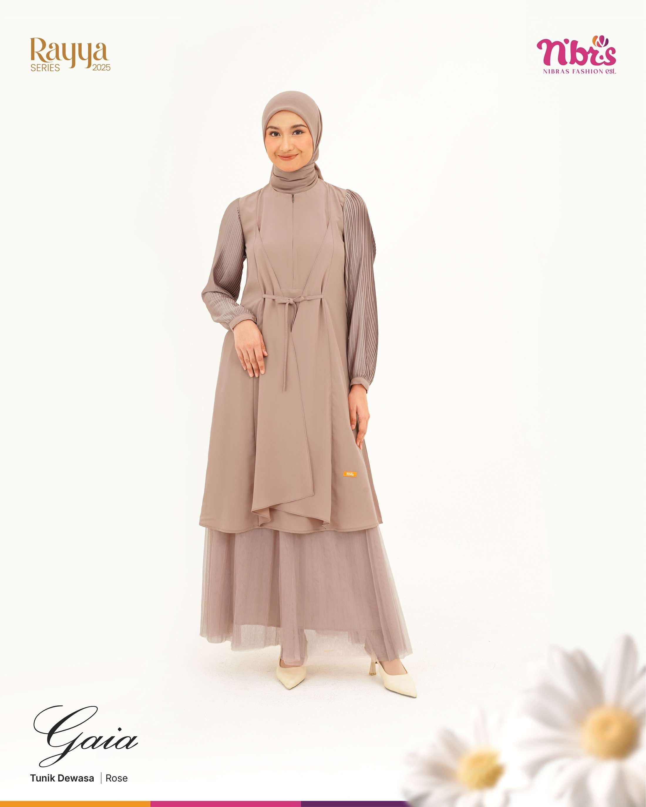 NIBRAS GAIA TUNIK ROSE GRADE B