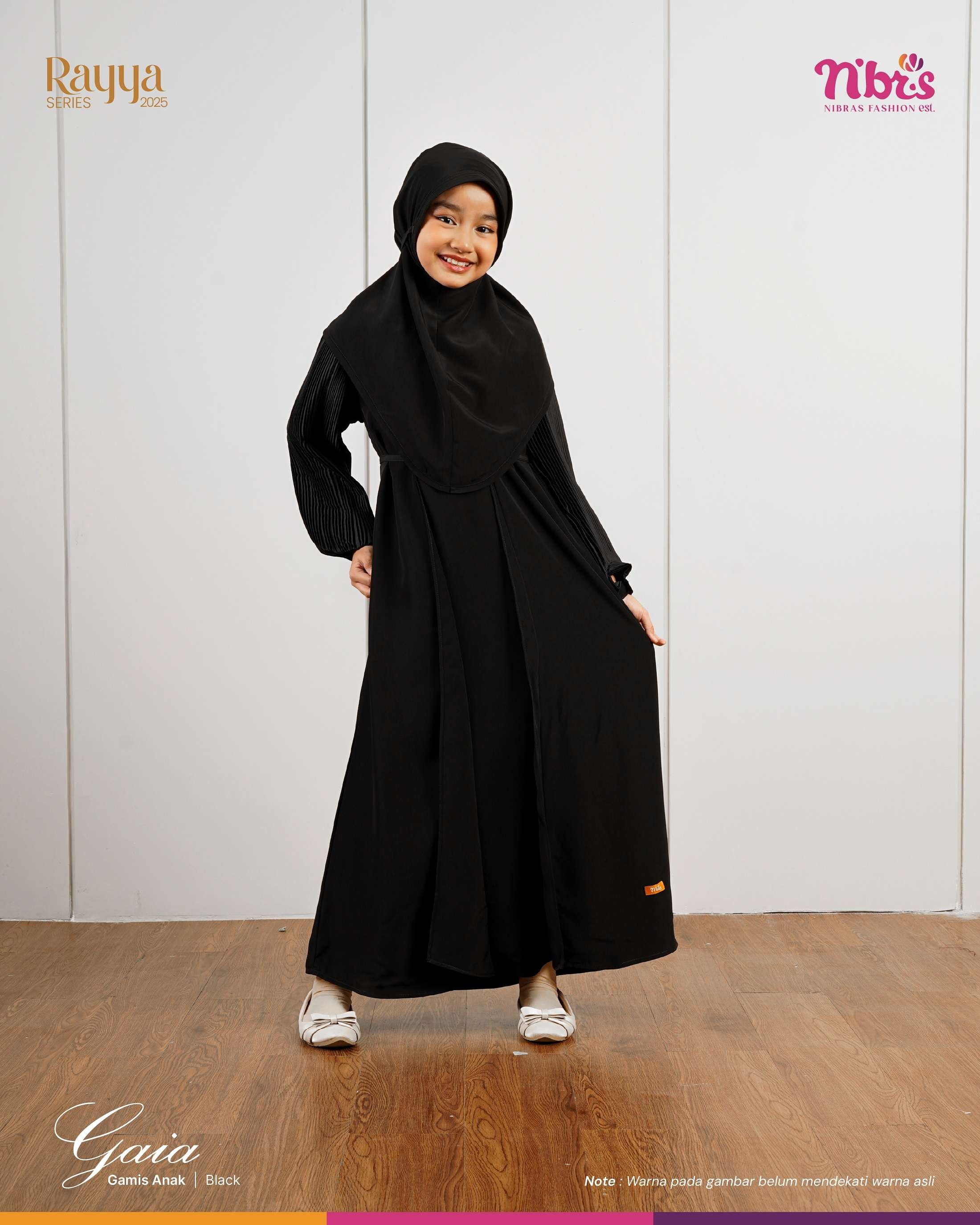 NIBRAS GAIA GAMIS ANAK BLACK