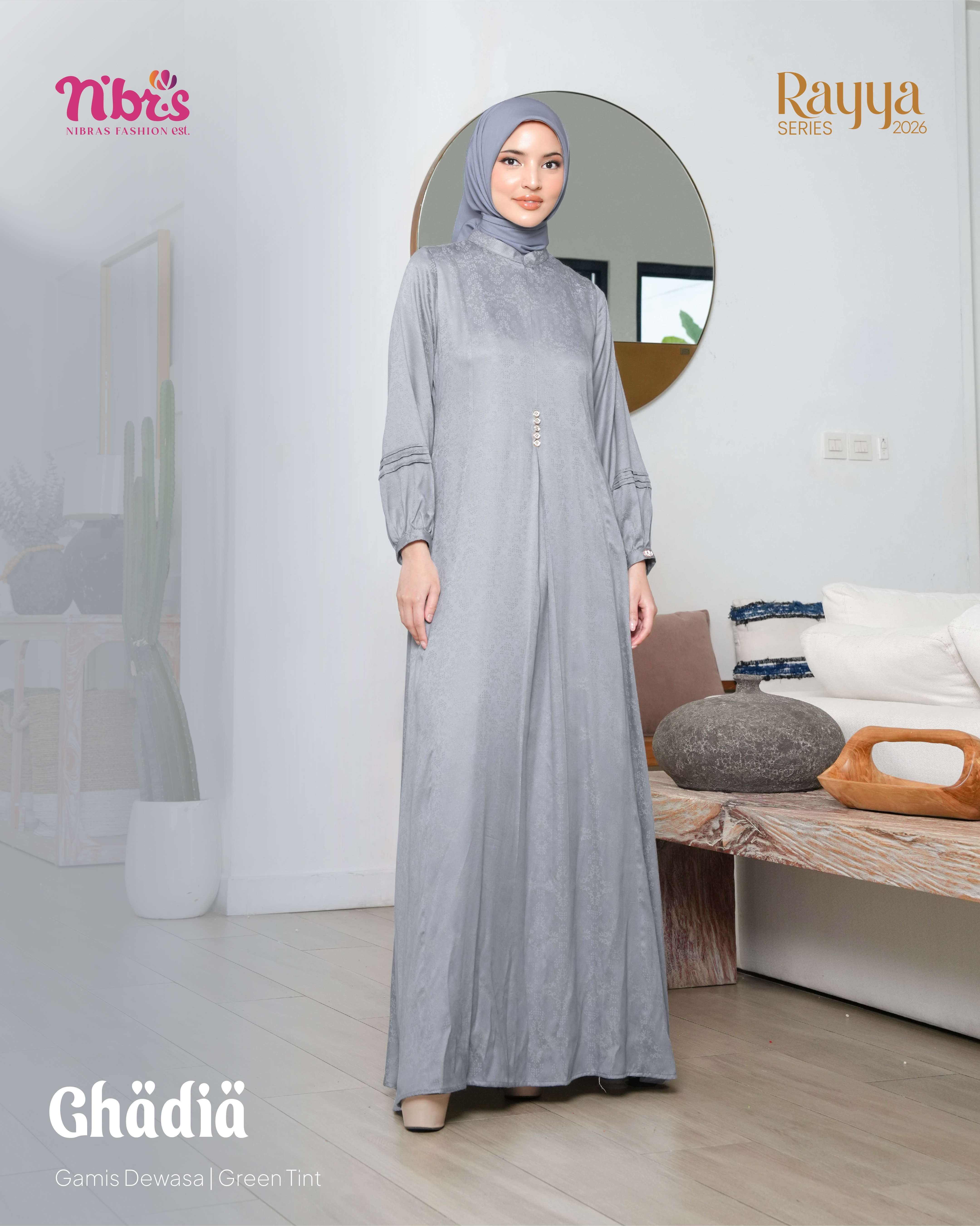 NIBRAS GHADIA GAMIS GREEN TINT