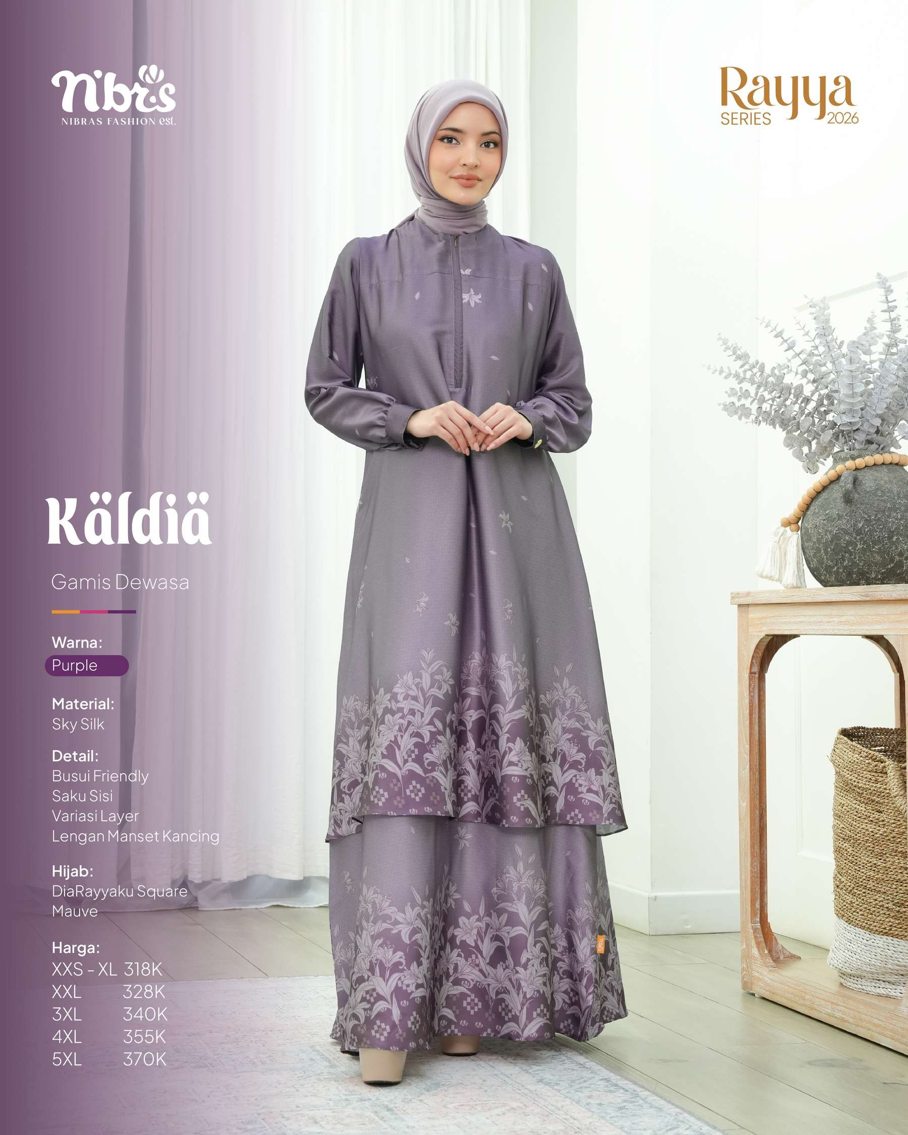 NIBRAS KALDIA GAMIS PURPLE