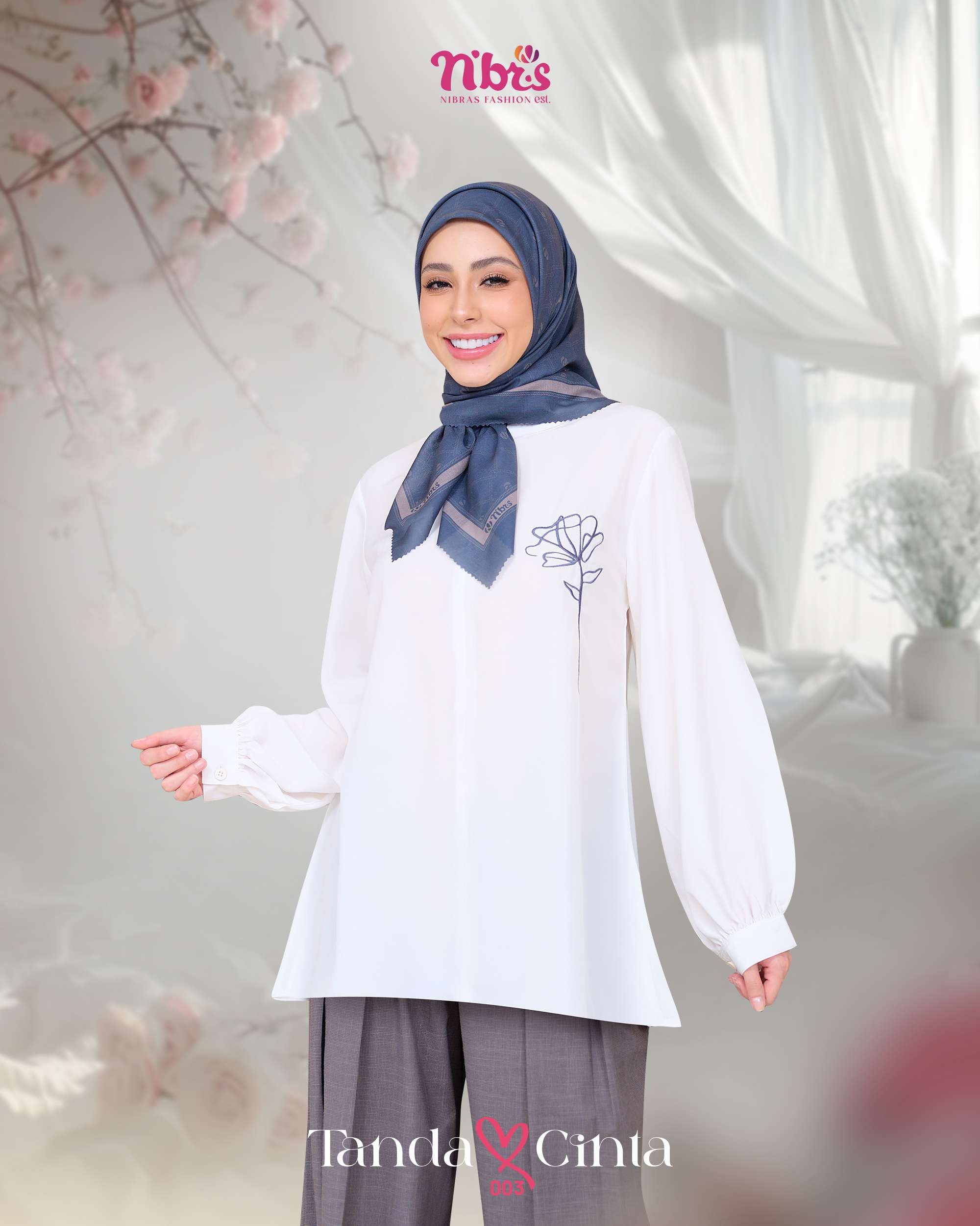 NIBRAS TANDA CINTA 003 BW GREY