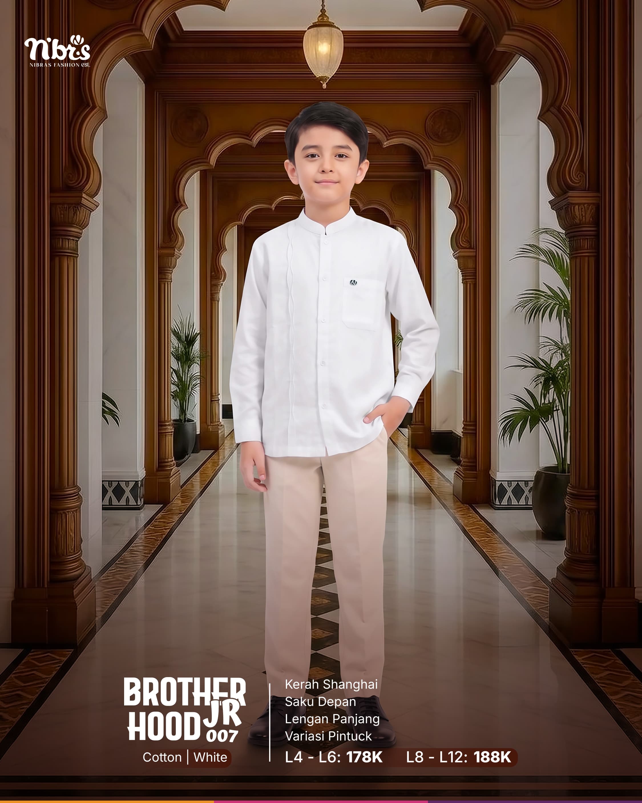 NIBRAS BROTHERHOOD JR 007 WHITE
