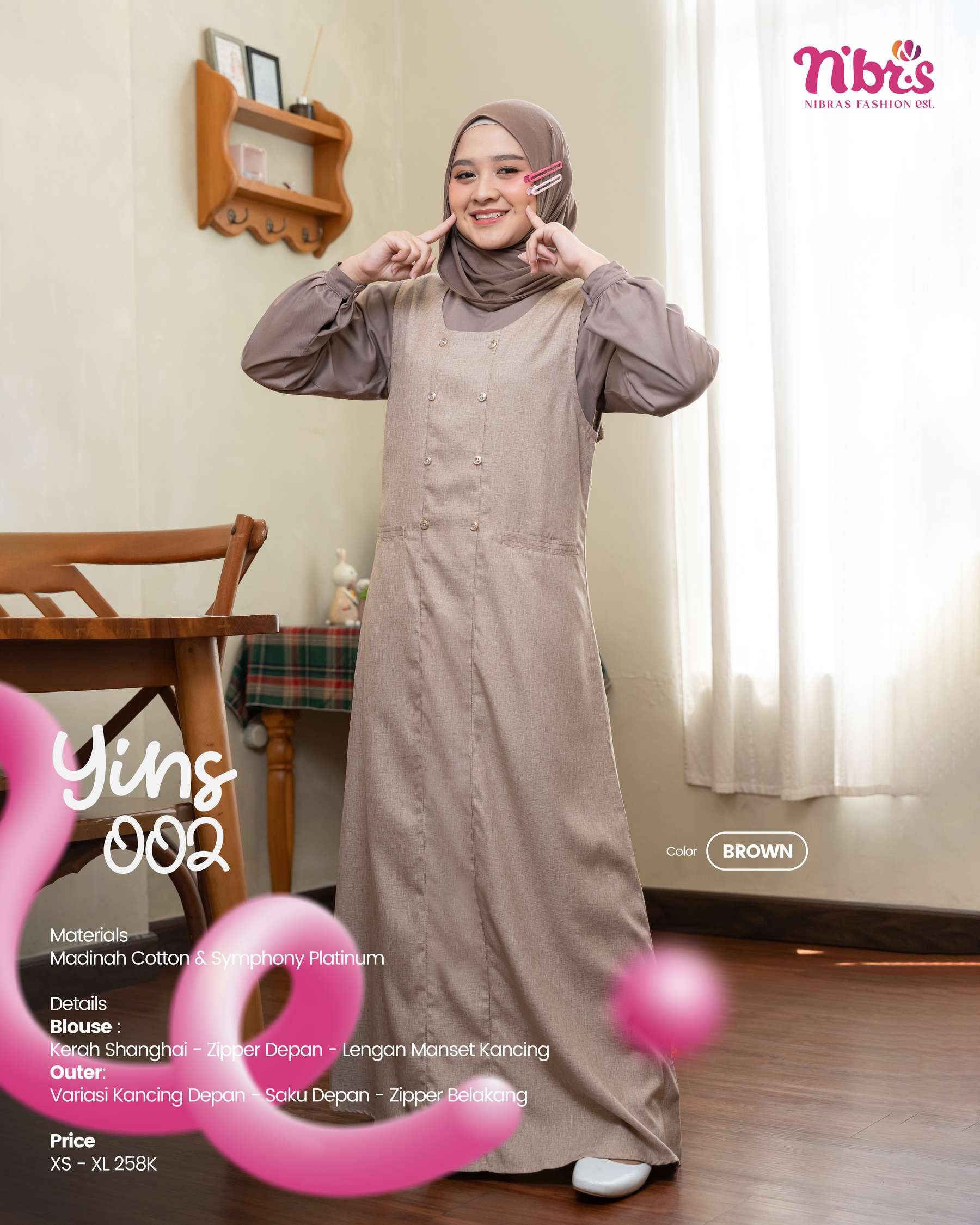 NIBRAS YINS 002 BROWN