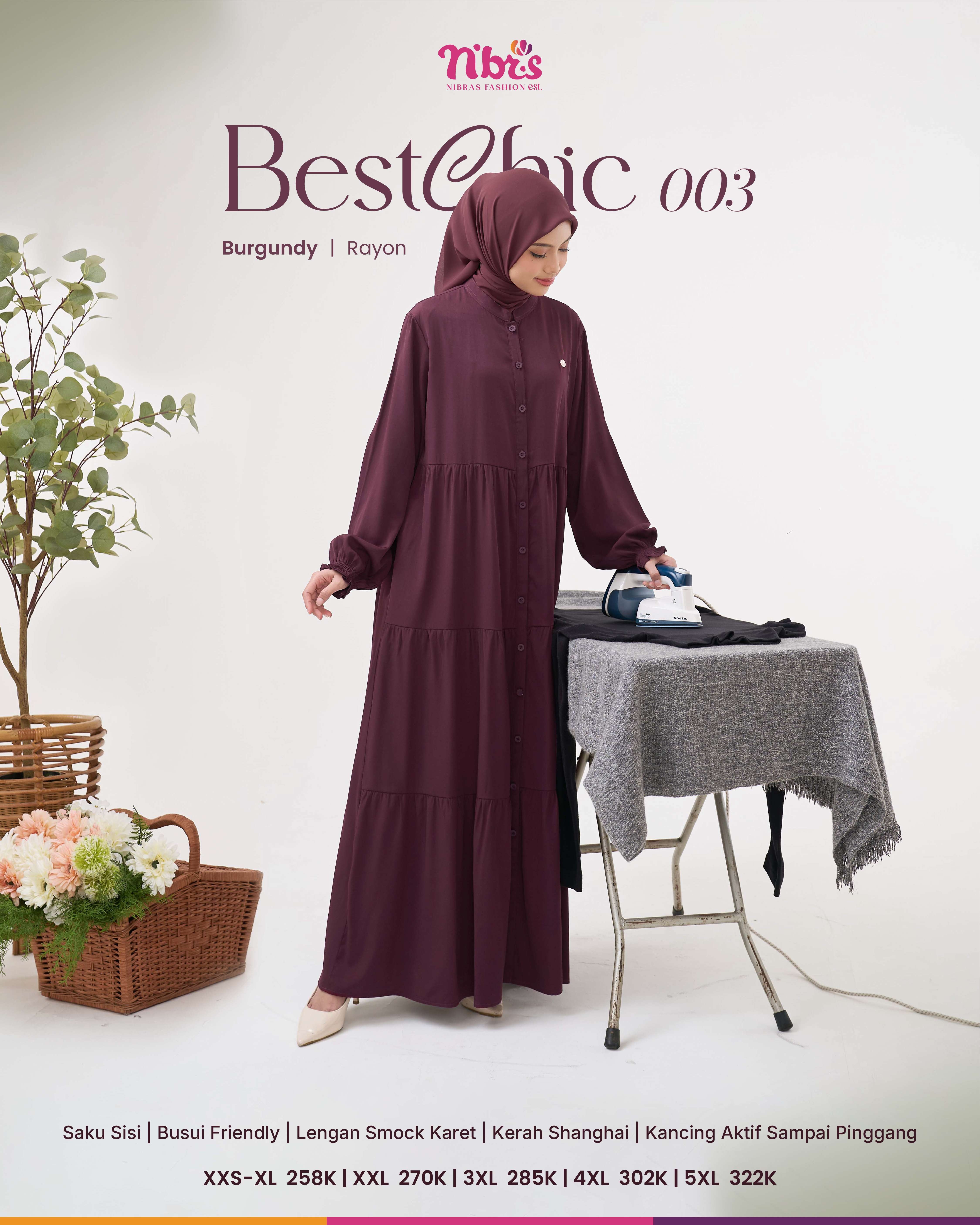 NIBRAS BESTCHIC 003 BURGUNDY