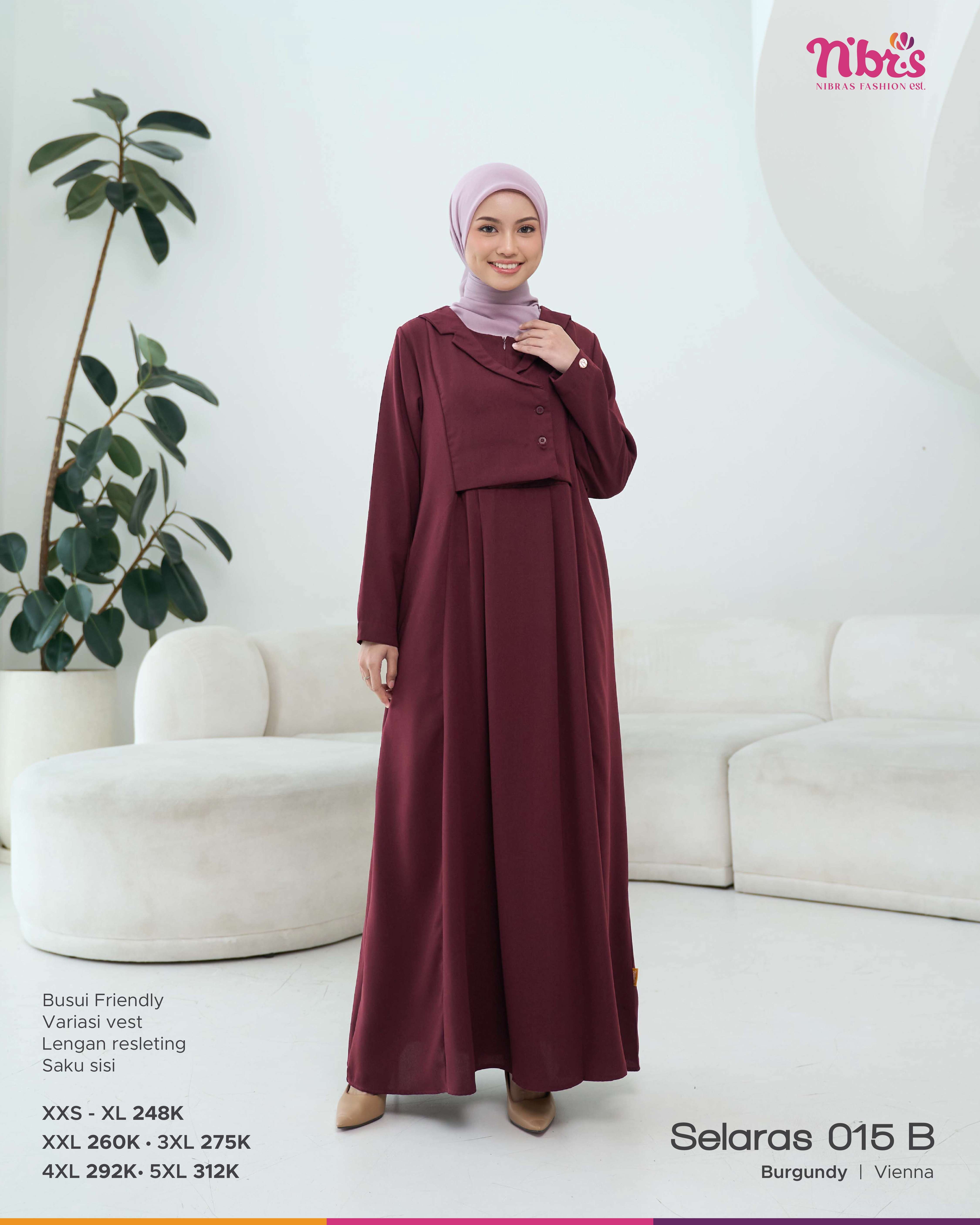 NIBRAS SELARAS 015 B BURGUNDY