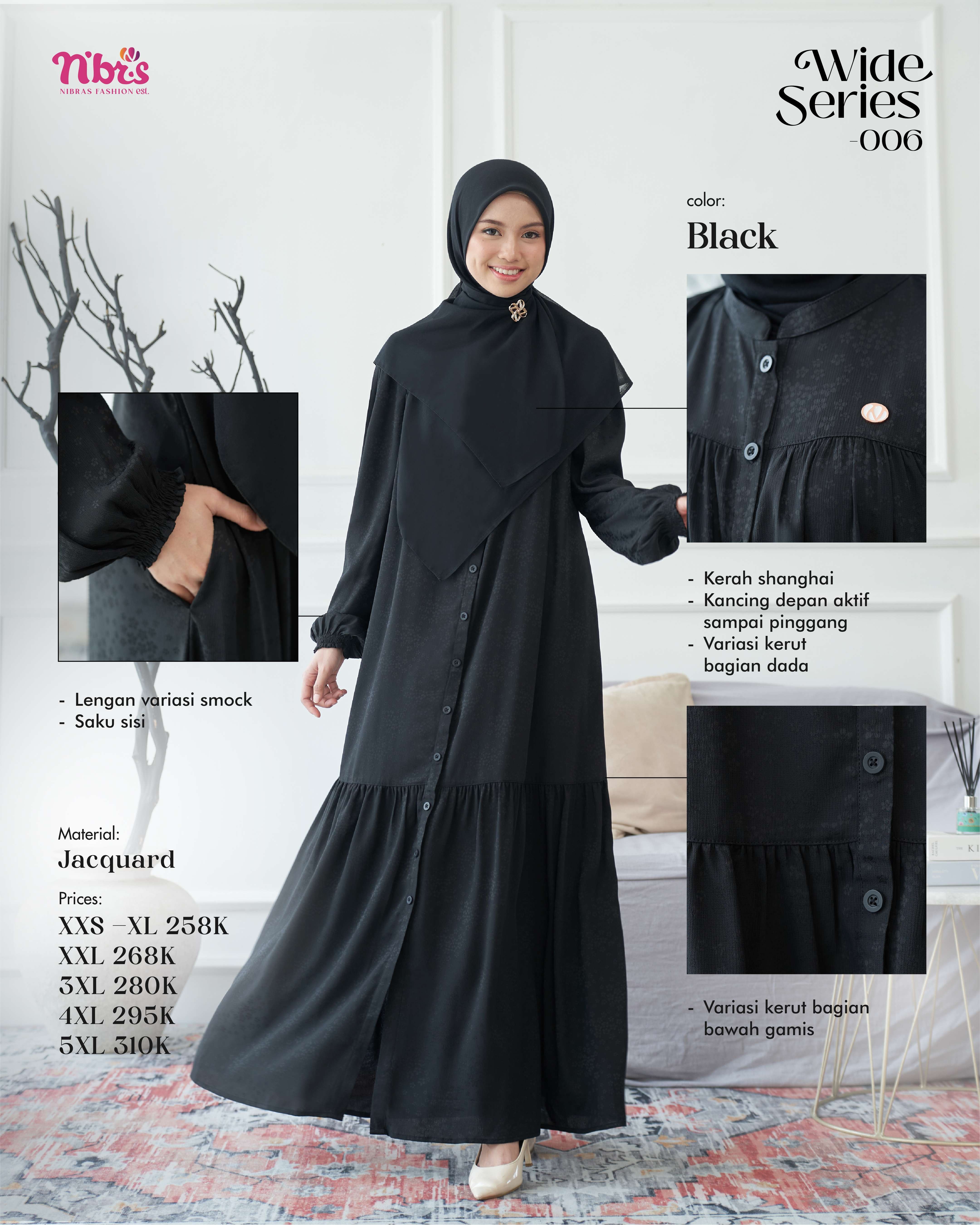 NIBRAS WIDE SERIES 006 BLACK