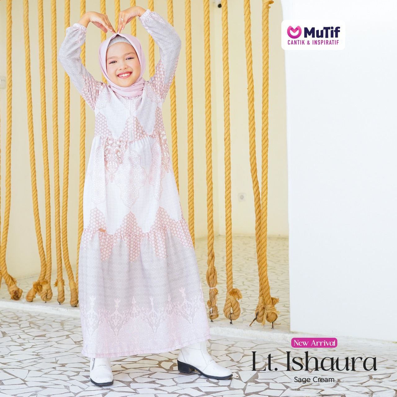 MUTIF LITTLE ISHAURA SAGE CREAM