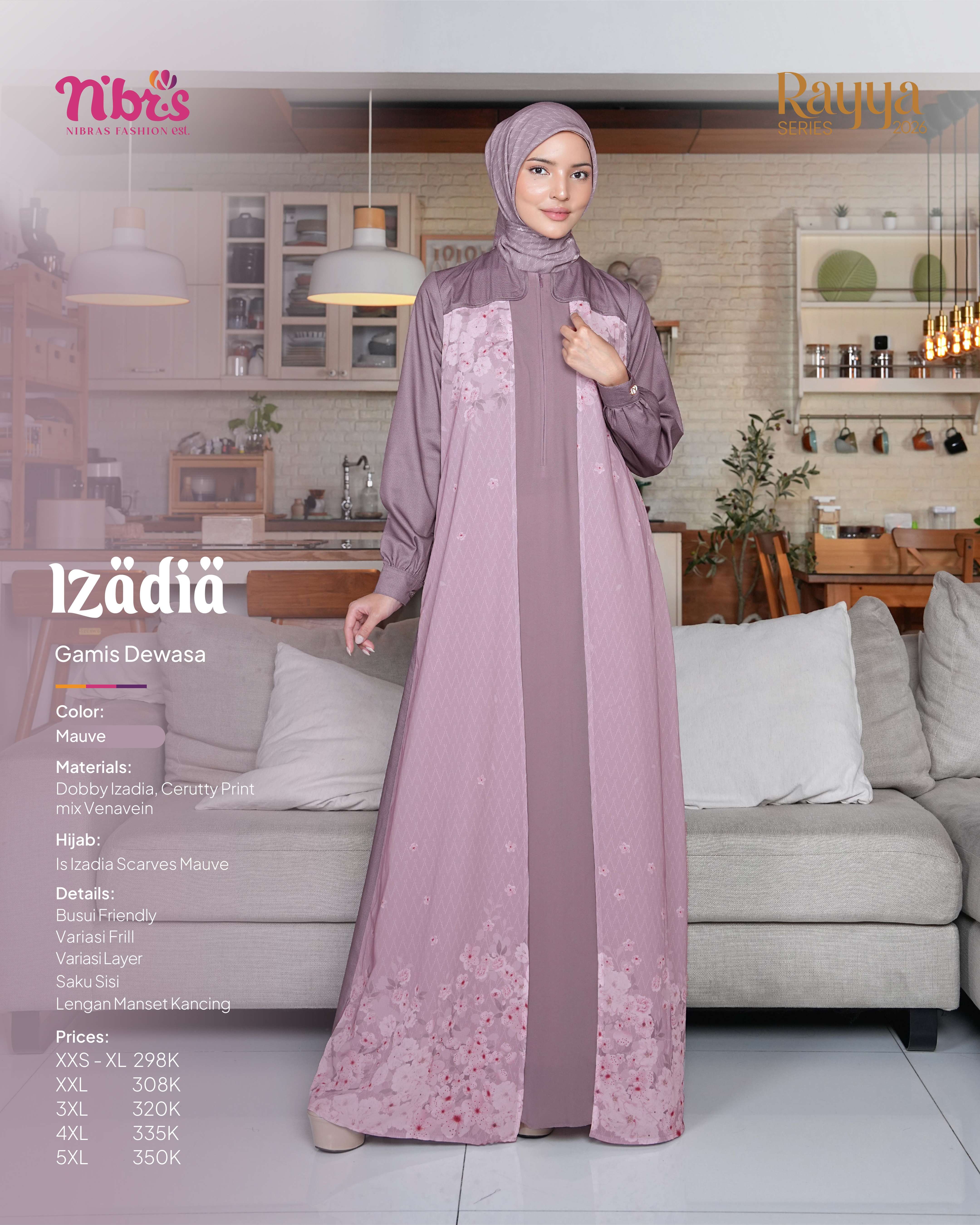 NIBRAS IZADIA GAMIS MAUVE