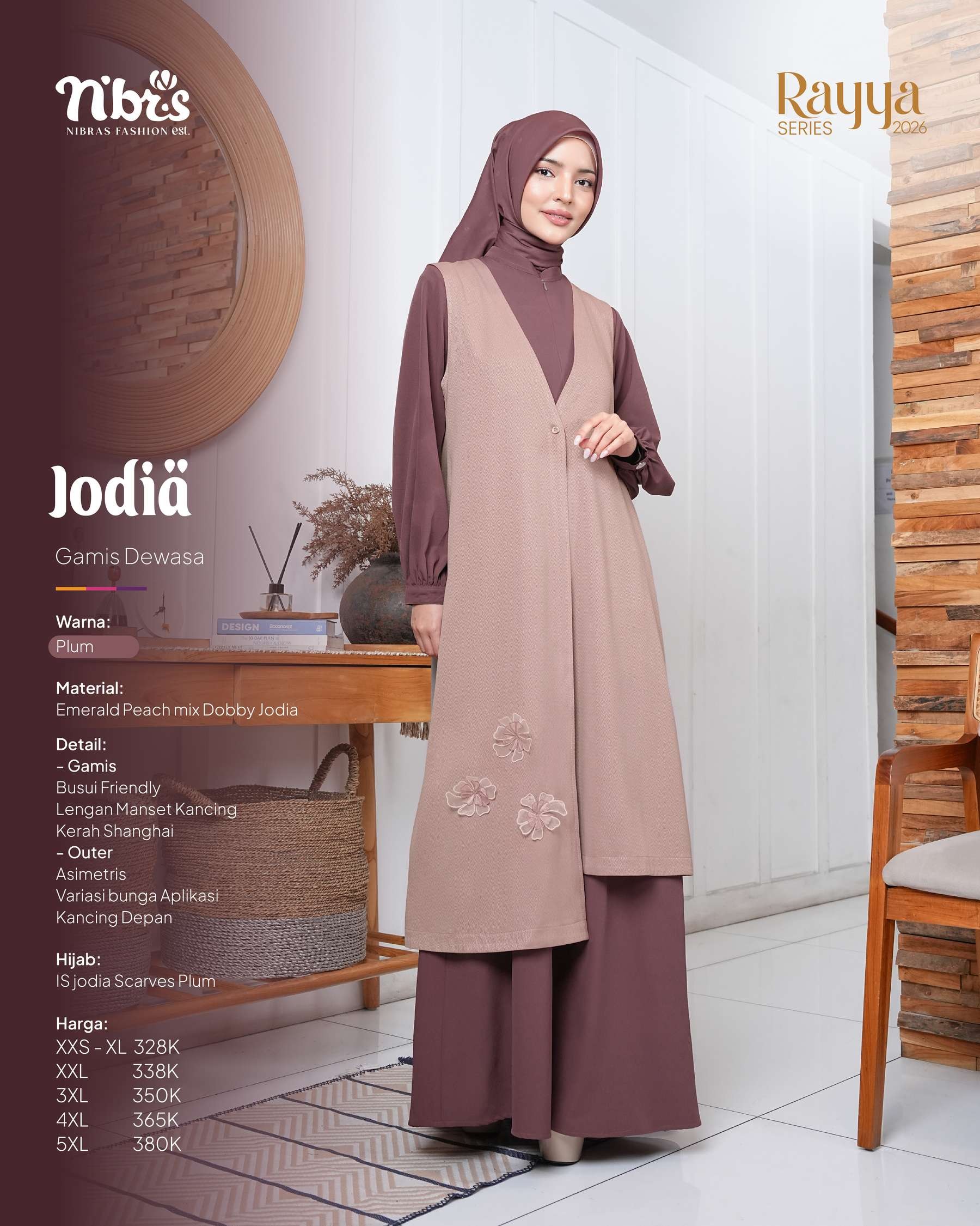 NIBRAS JODIA GAMIS PLUM