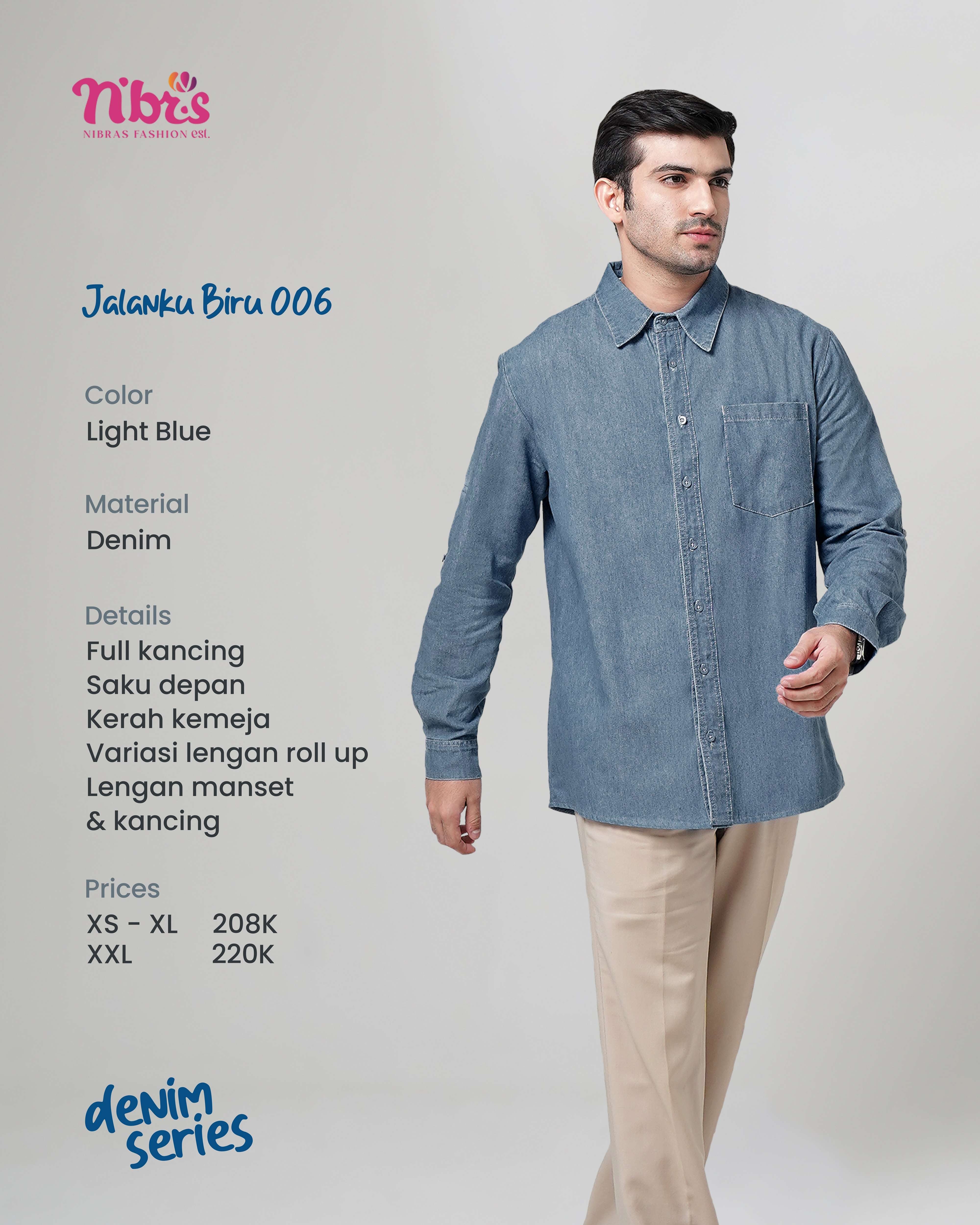 NIBRAS JALANKU BIRU 006 LIGHT BLUE