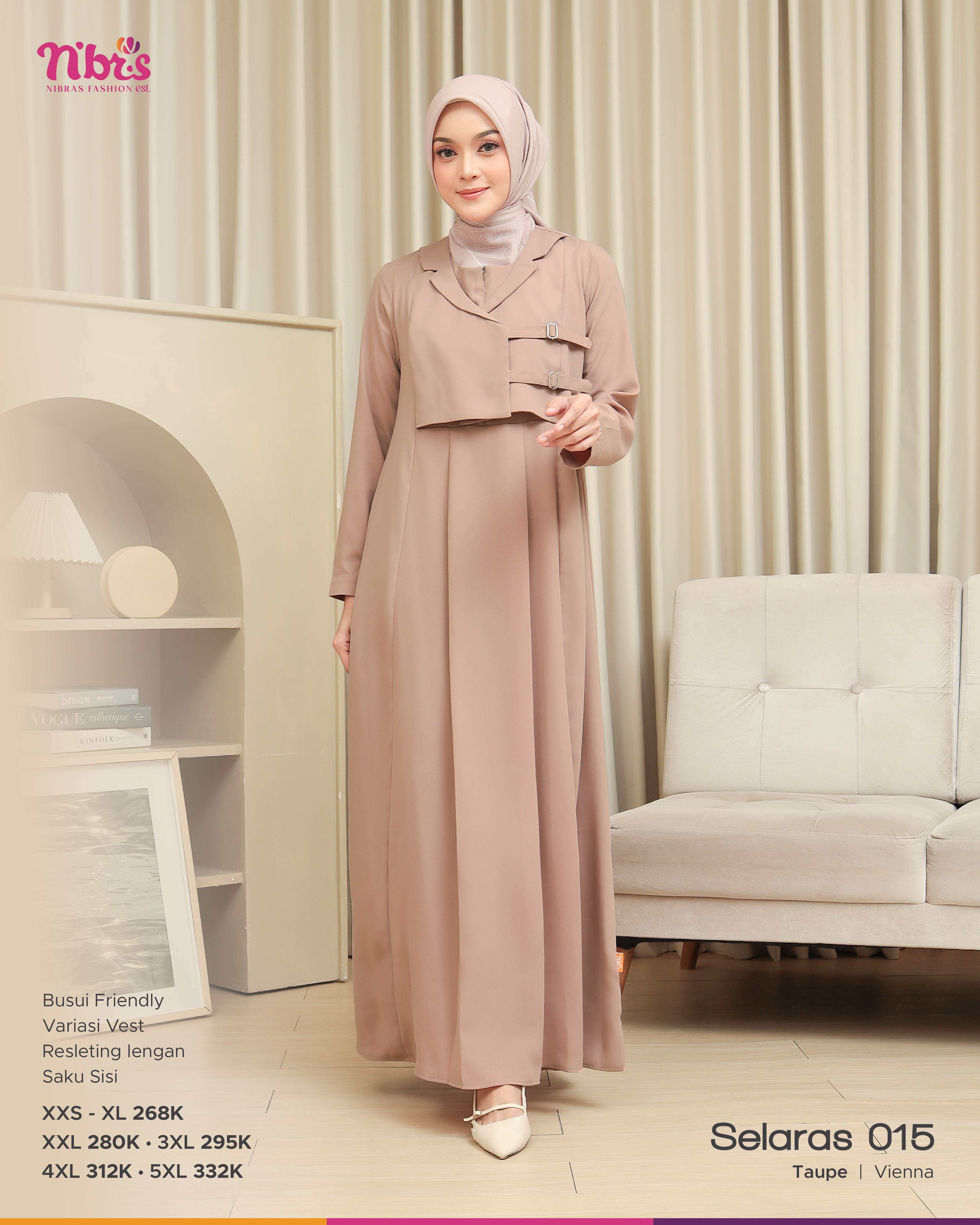 NIBRAS SELARAS 015 TAUPE