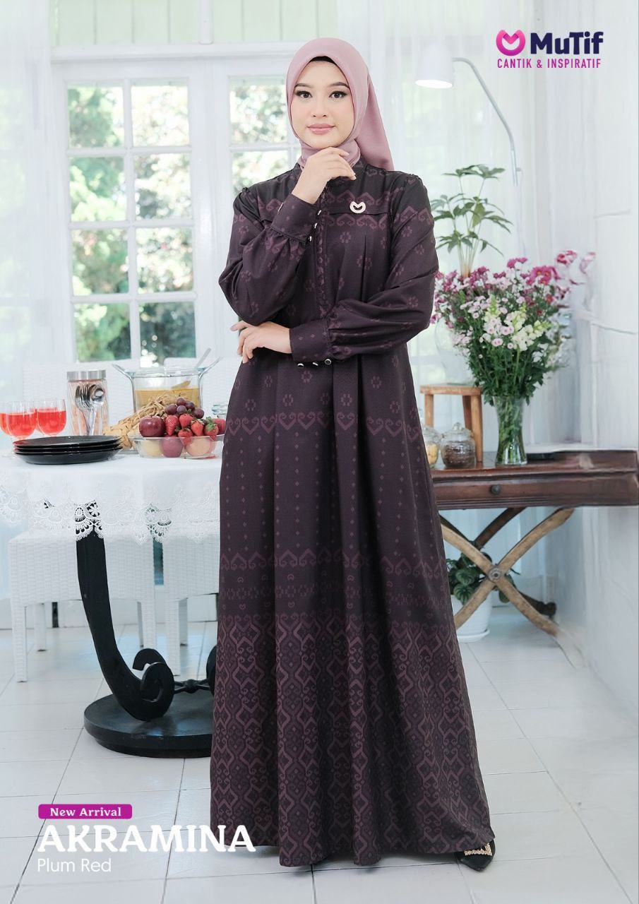 MUTIF AKRAMINA PLUM RED