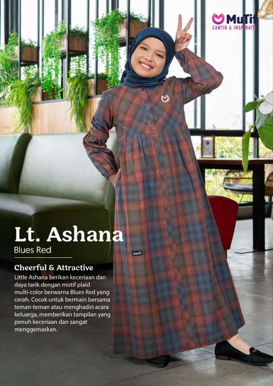 MUTIF LITTLE ASHANA BLUES RED