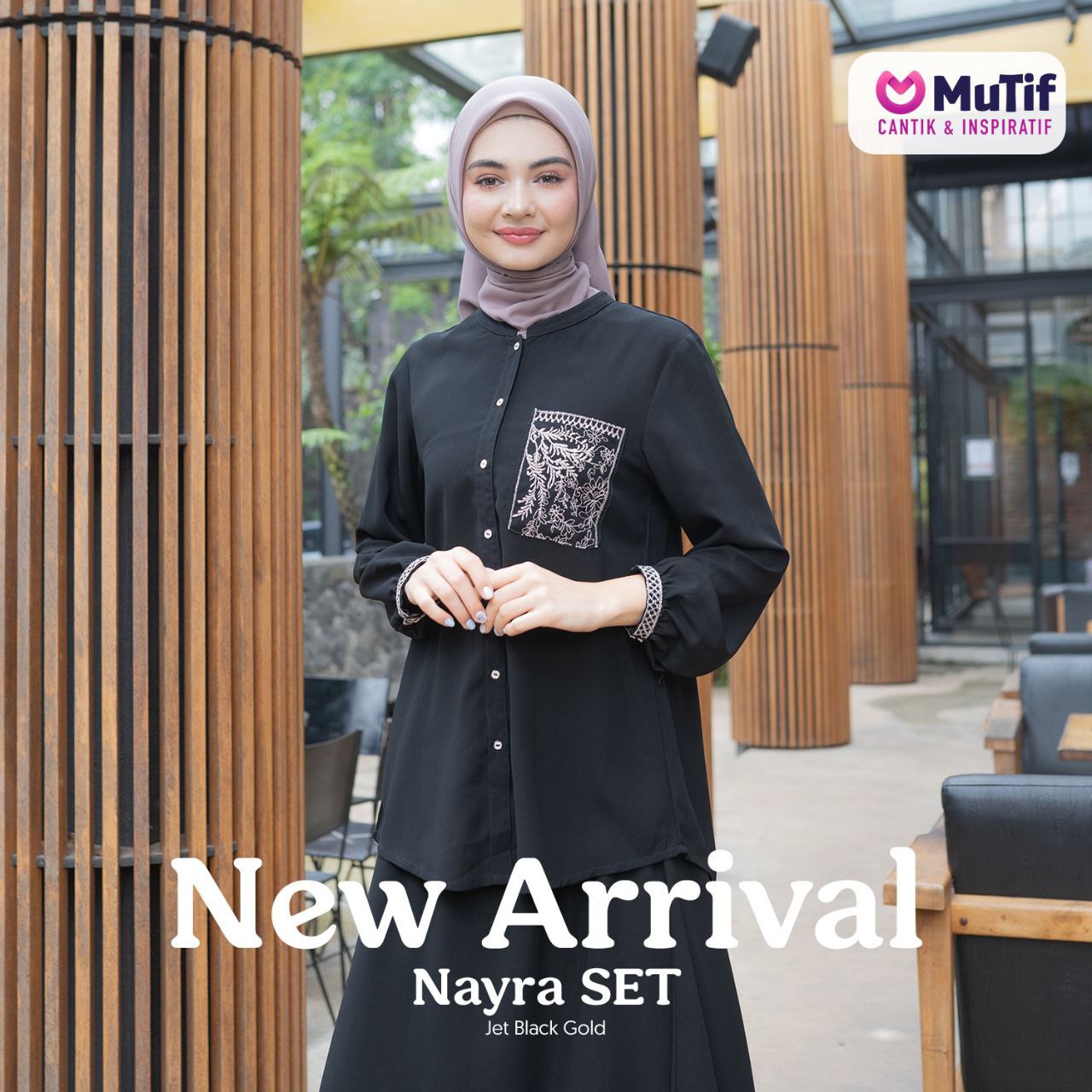 MUTIF NAYRA SET JETBLACK