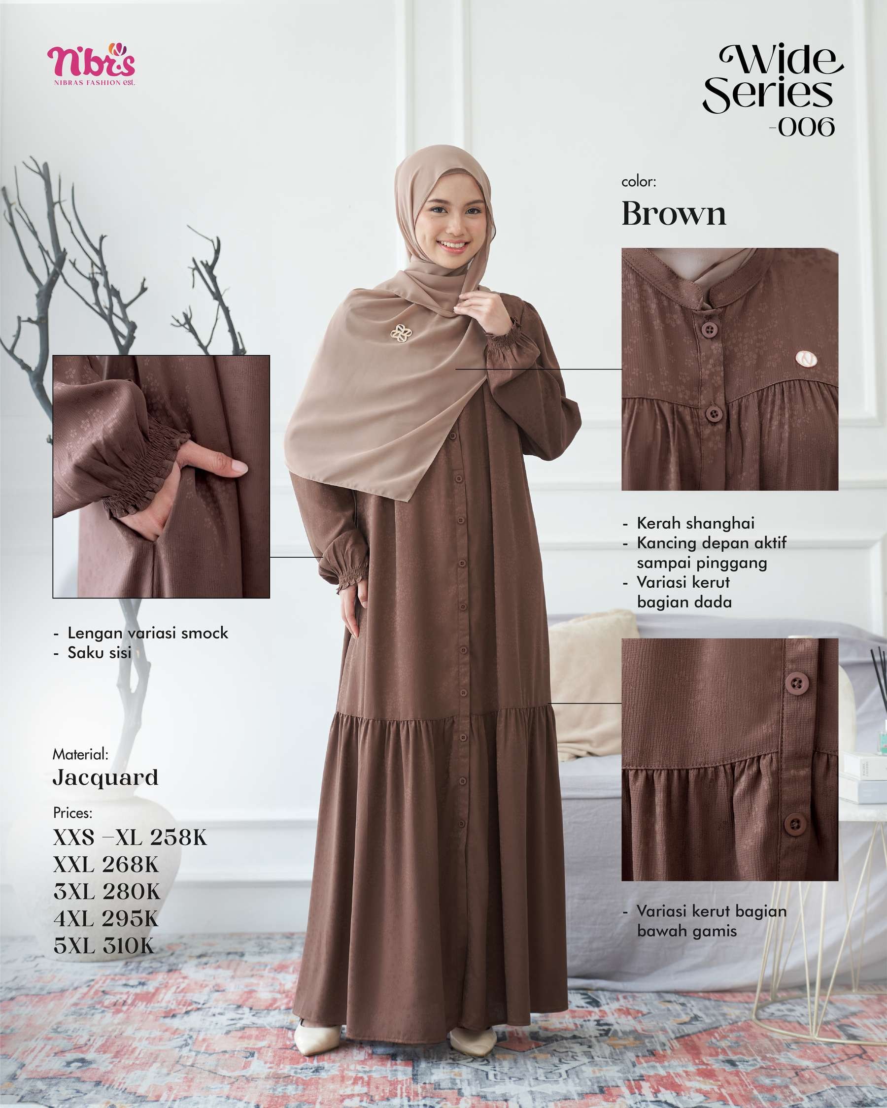 NIBRAS WIDE SERIES 006 BROWN