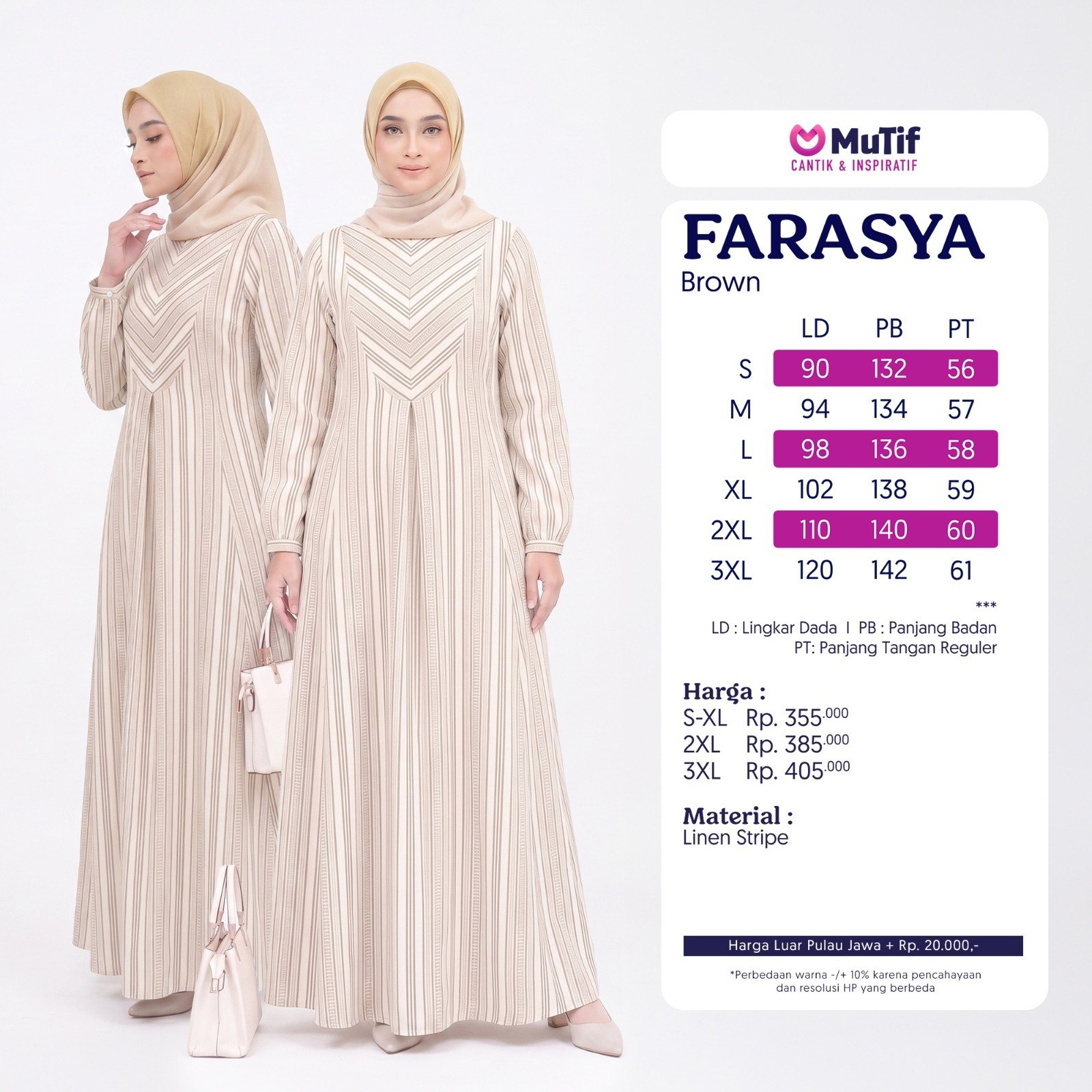 MUTIF FARASYA BROWN WHITE