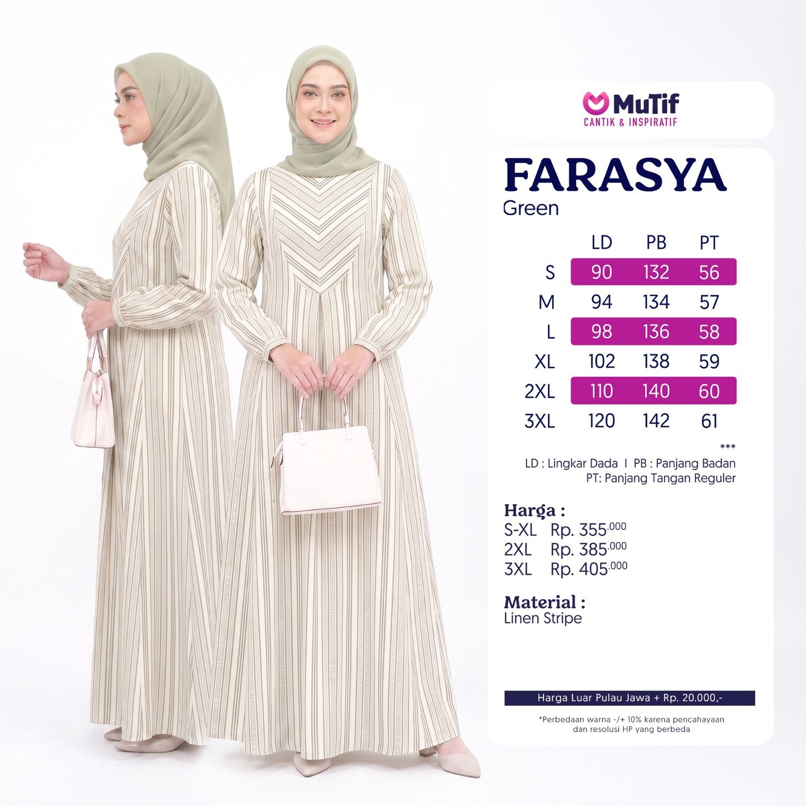 MUTIF FARASYA GREEN WHITE