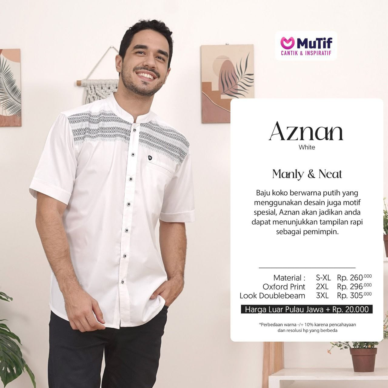 MUTIZ AZNAN ANTIQUE WHITE