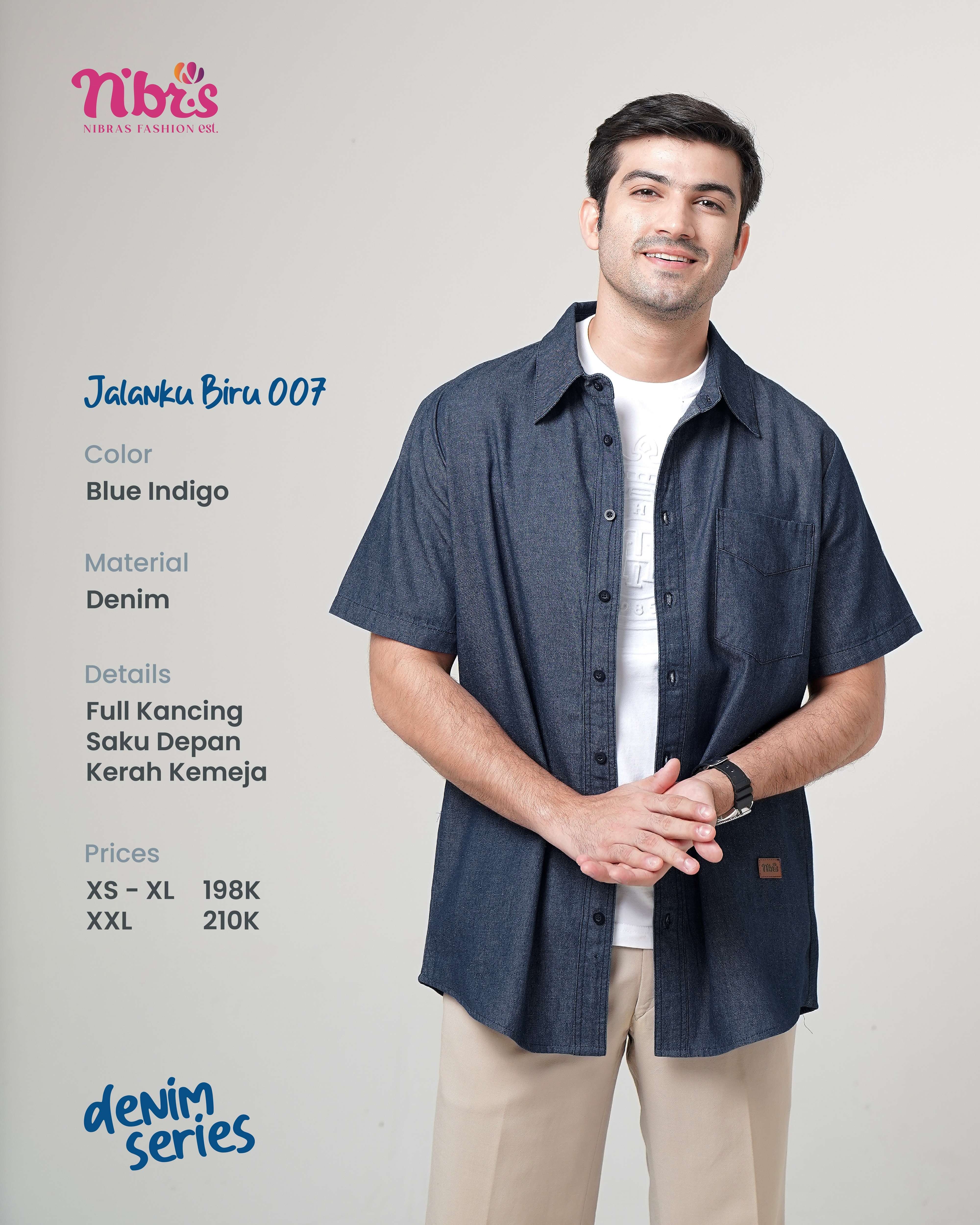 NIBRAS JALANKU BIRU 007 BLUE INDIGO