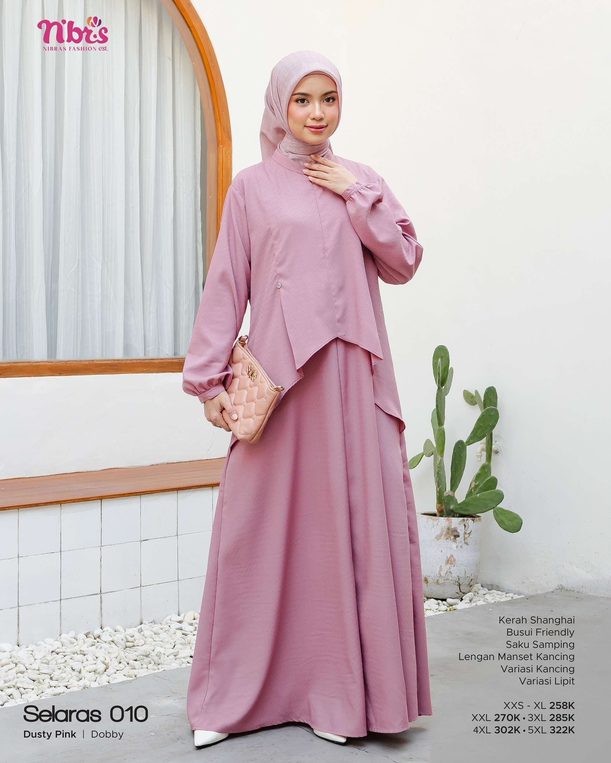 NIBRAS SELARAS 010 DUSTY PINK