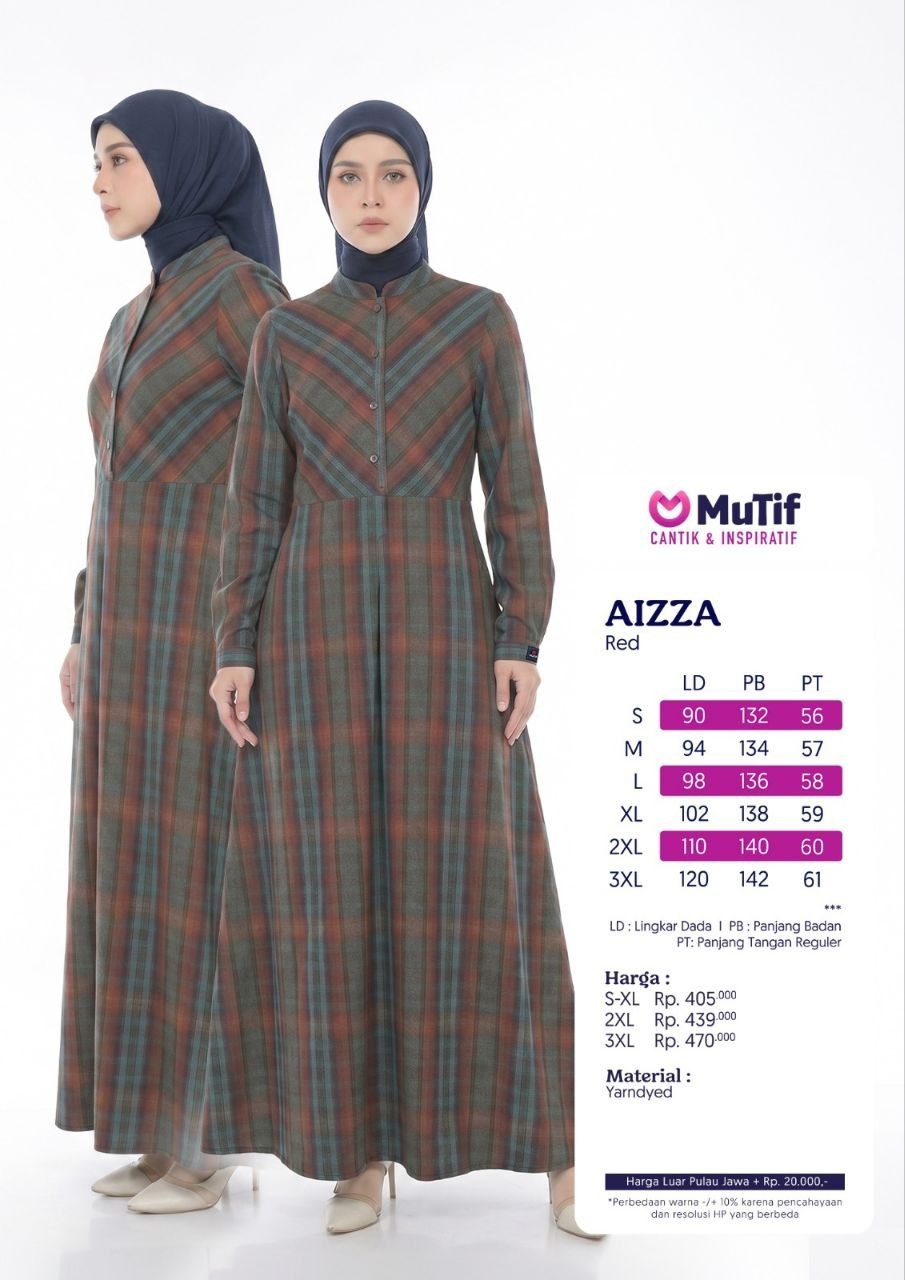 MUTIF AIZZA RED BLUES