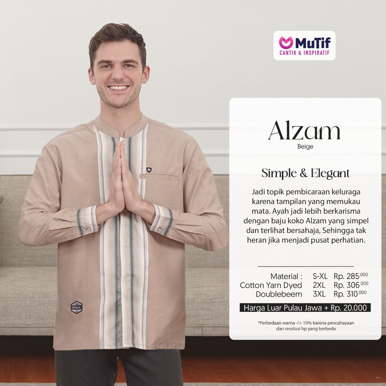 MUTIF ALZAM TOASTED BROWN