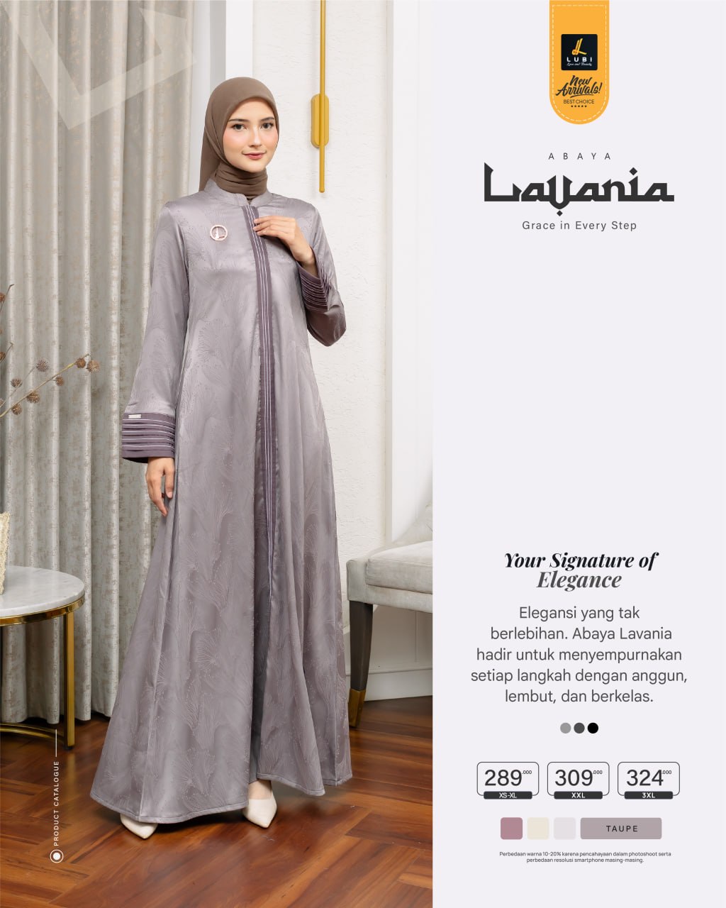 LUBI ABAYA LAVANIA TAUPE