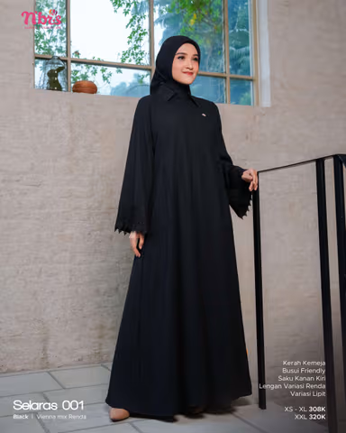 NIBRAS SELARAS 001 BLACK GRADE B
