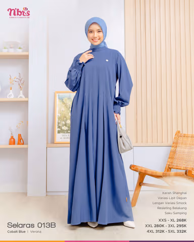 NIIBRAS SELARAS 013 B COBALT BLUE GRADE B