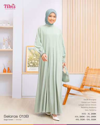 NIBRAS SELARAS 013 B SAGE GREEN GRADE B