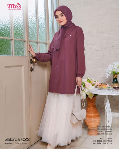 NIBRAS SELARAS 022 MAROON GRADE B