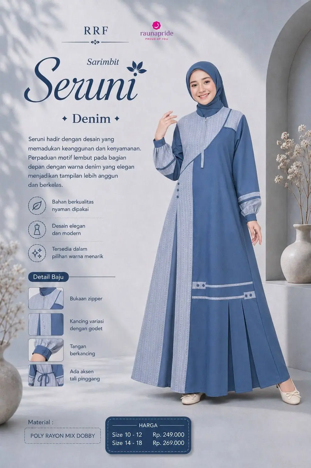 RAUNA RRF SERUNI DENIM
