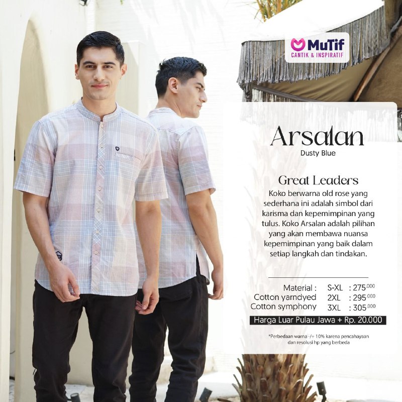 MUTIF ARSALAN DUSTY BLUE