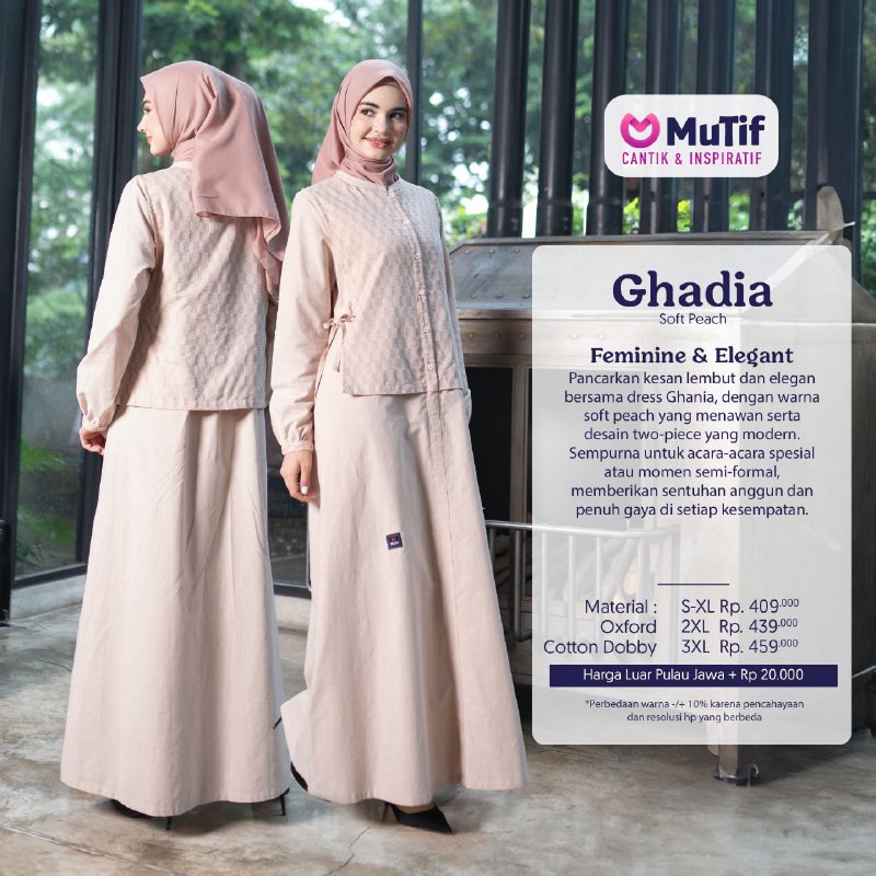 MUTIF GHADIA SOFT PEACH LB