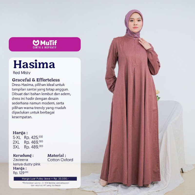 MUTIF HASIMA RED DUSTY