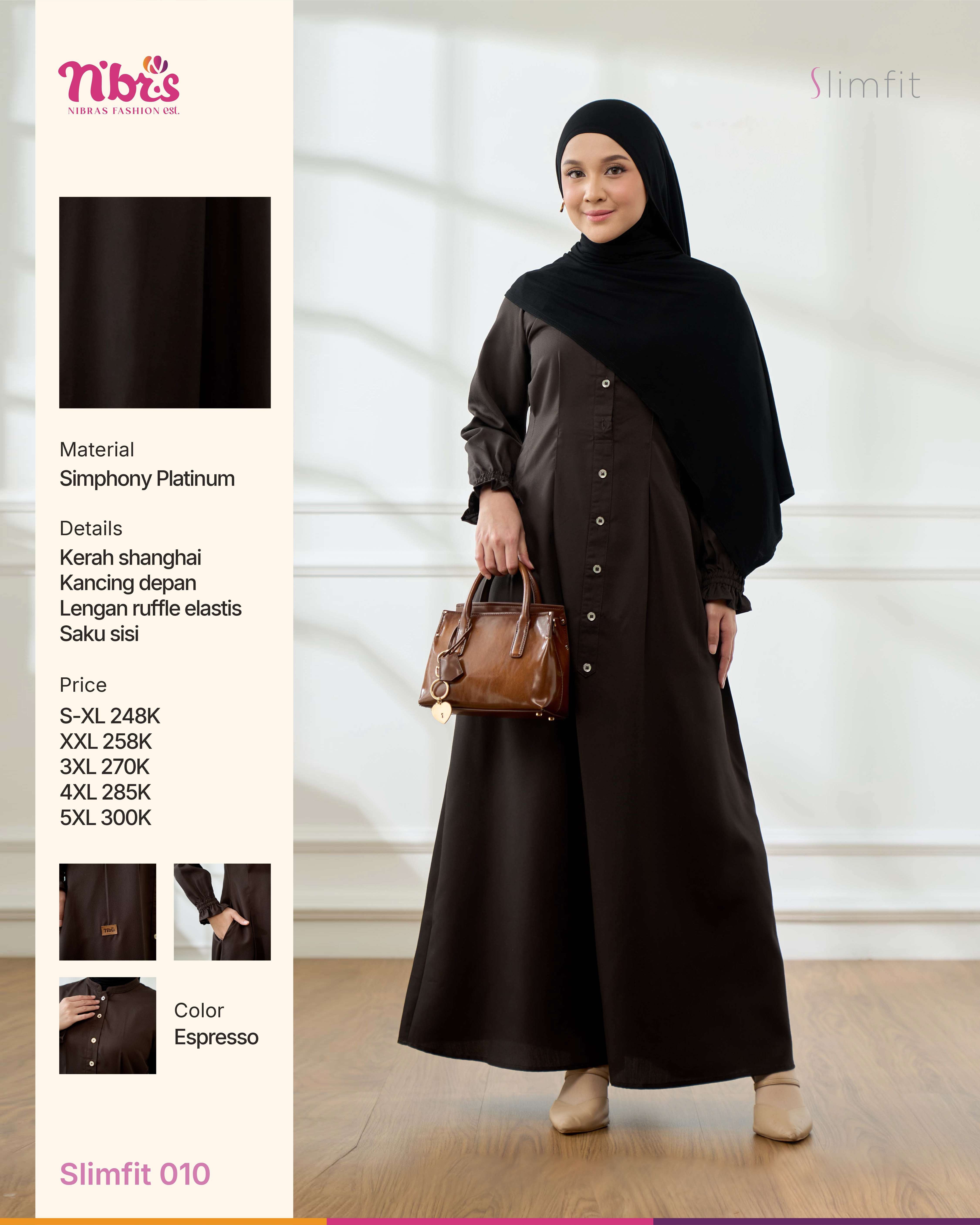 NIBRAS SLIMFIT 010 ESPRESSO